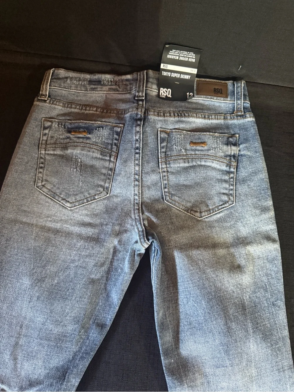RSQ Kids Light Blue Distressed Slim Jeans